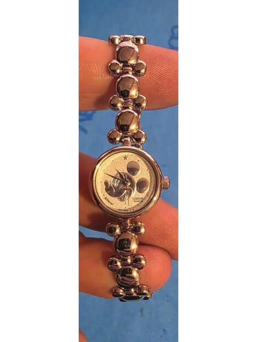 Lorus Quartz Women's Watch with Mickey Mouse Design Silver Tone